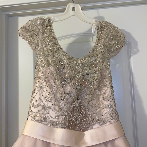 Beautiful blush wedding dress